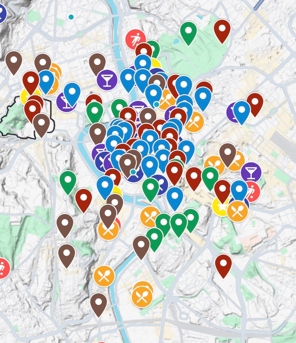 Brianne's Interactive Rome Map
